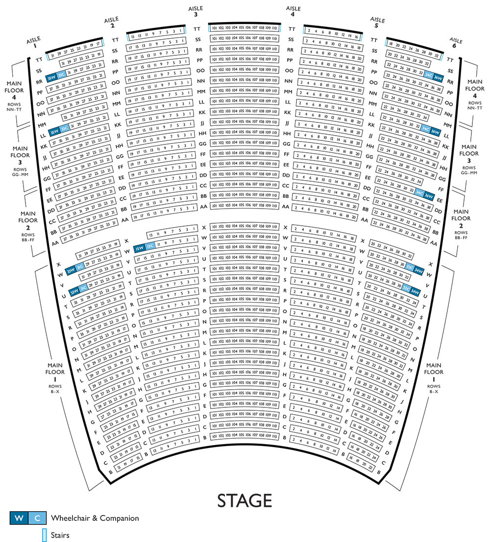 civic opera house seating Lyric Opera - Lyric Opera Seating Chart