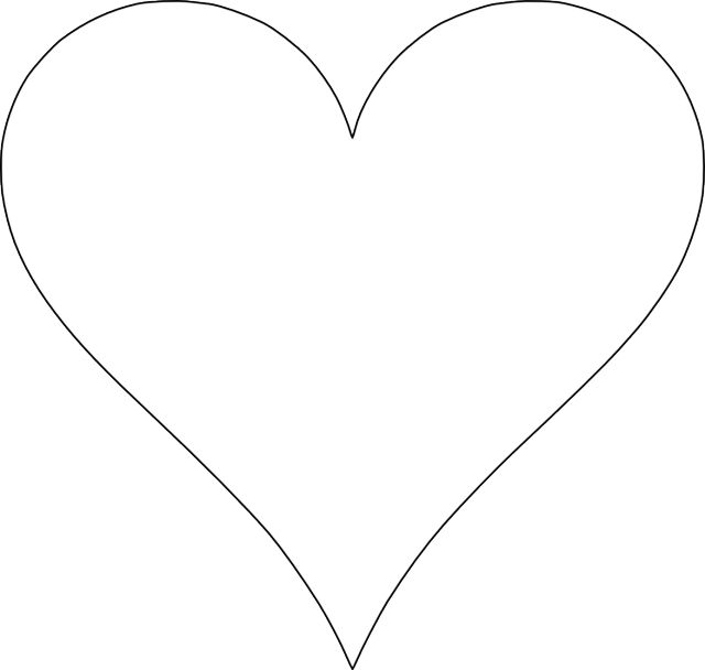 heart stencils free printable 6 Free Printable Heart Templates | Spring holidays | Pinterest ...