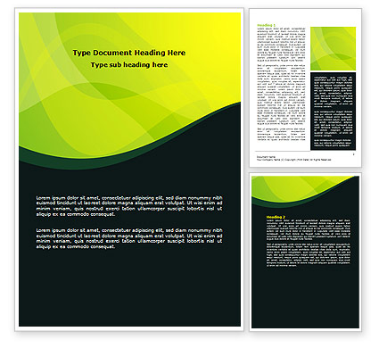 word template design
 Green Leaf Design Word Template 07623 | PoweredTemplate.com