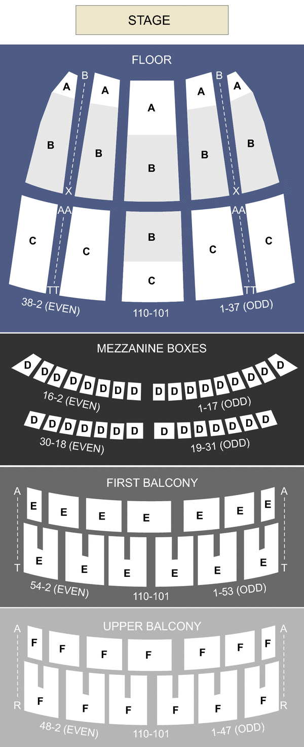 civic opera house seating Civic Opera House, Chicago, IL - Seating Chart 