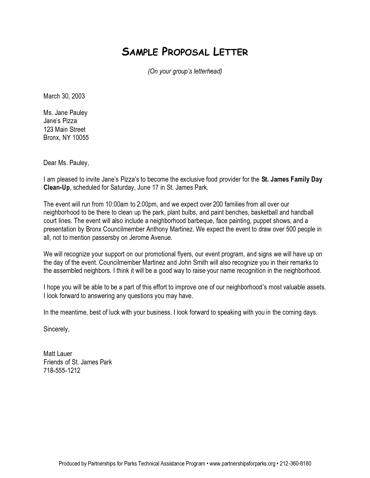 business offer letter Business Letter Proposal Professional Help With Business Proposal ...