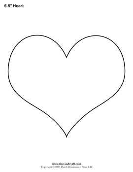 heart stencils free printable Free printable heart templates for your art crafts and school ...