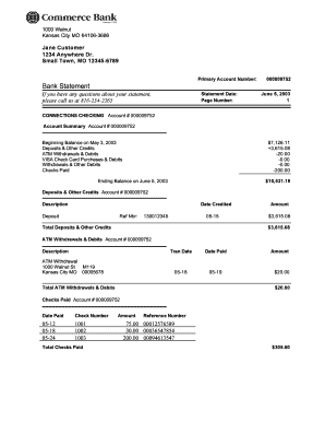 fake bank of america statement template Create A Bank Statement - Fill Online, Printable, Fillable, Blank ...