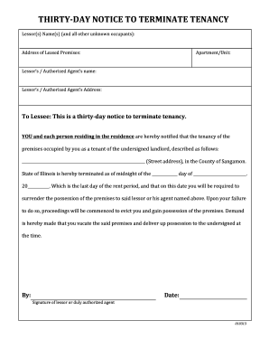 30 day notice to vacate florida Florida 30 Day Notice To Vacate Template - Fill Online, Printable ...