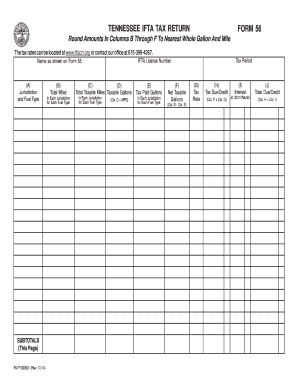 tn ifta 2014-2018 Form TN Form 56 Fill Online, Printable, Fillable, Blank ...