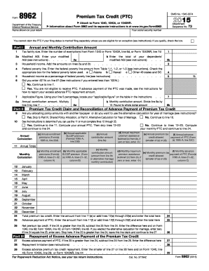 8962 instructions 2015 2015 Form IRS 8962 Fill Online, Printable, Fillable, Blank - PDFfiller