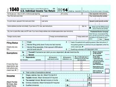 2015 1040 Tax Form 1040: The Basics | US Tax Center