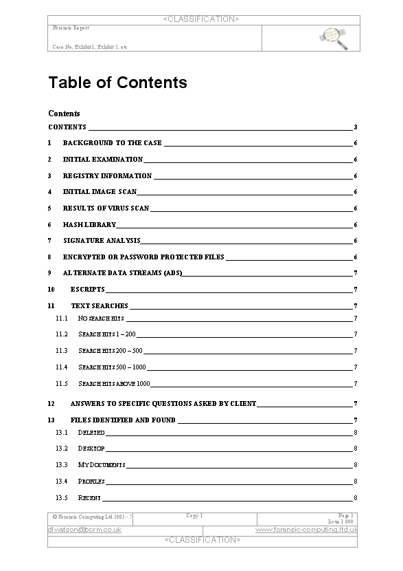 computer forensic report template Computer Forensics Report Template