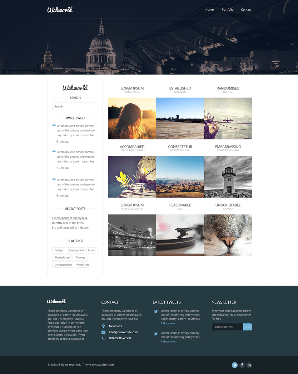 free web design templates
 Professional Free Corporate Web Design Template PSD | CSS Author