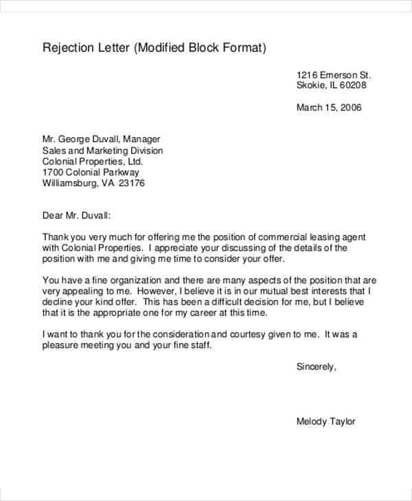 business offer letter Business Offer Letter Template - 7  Free Word, PDF Format Download ...
