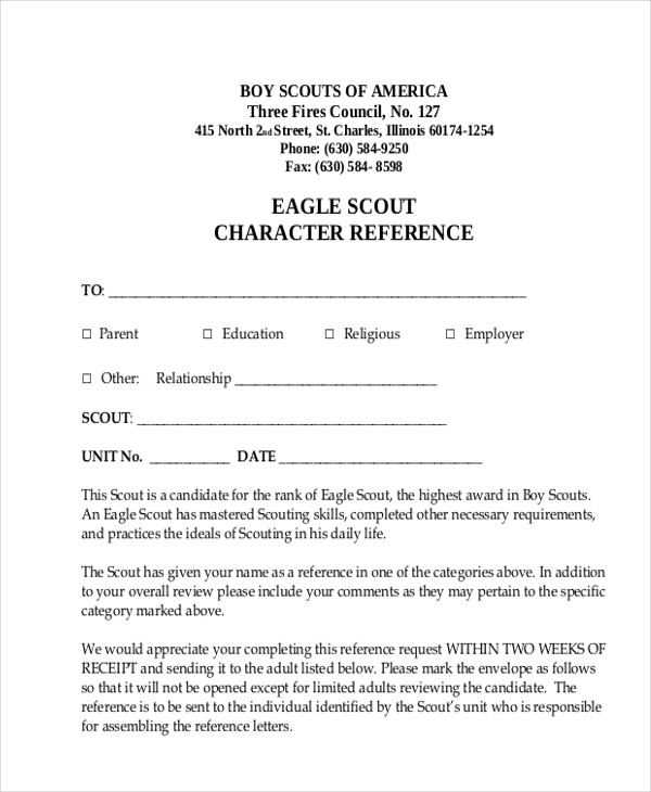 sample eagle scout recommendation letter 9  Sample Eagle Scout Recommendation Letter Templates – PDF | Sample ...
