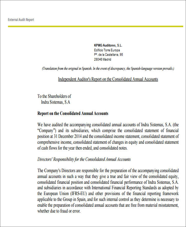 audit report sample audit report sample - Ozil.almanoof.co