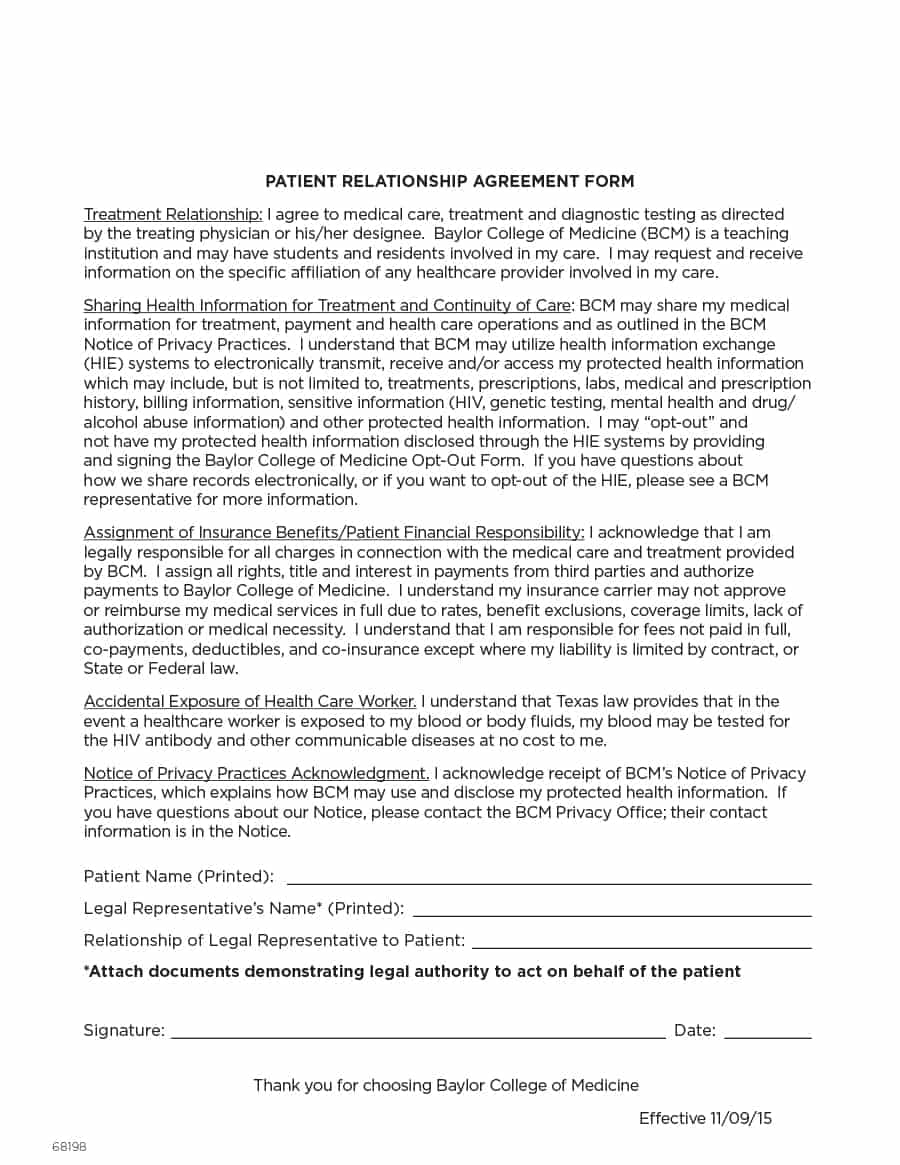 relationship contract template 20  Relationship Contract Templates 