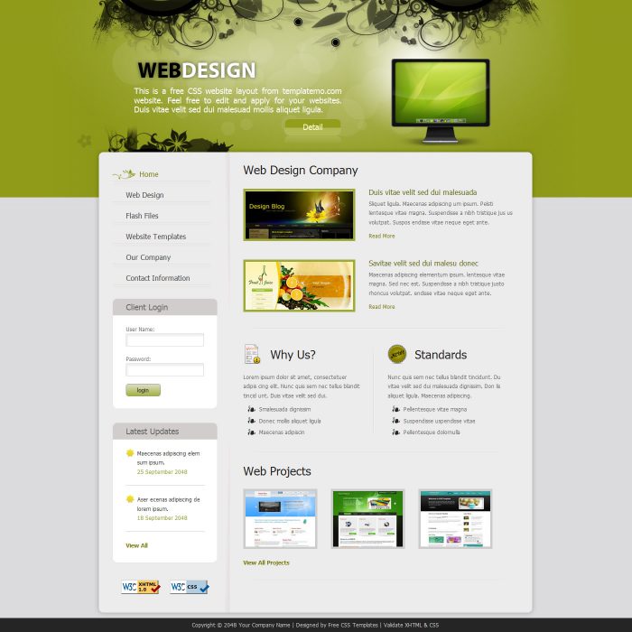 free web design templates